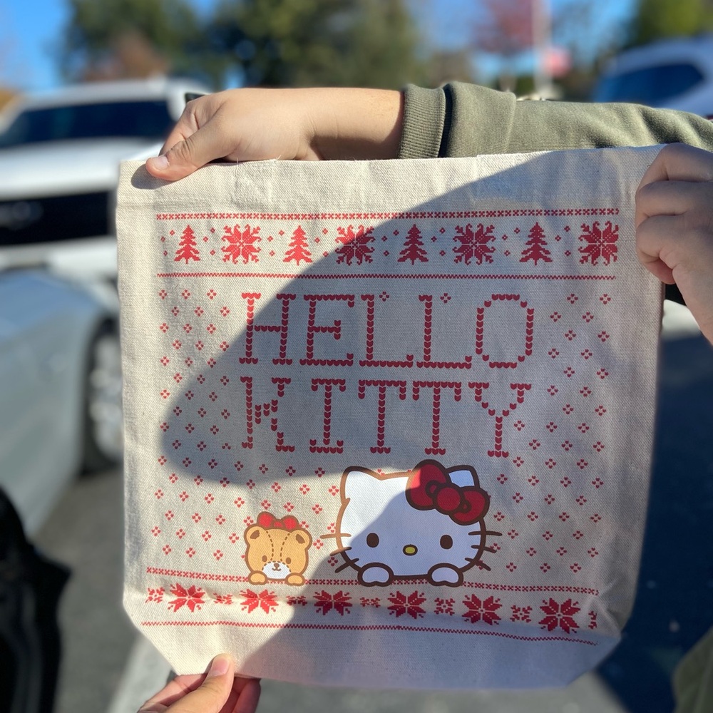 Target Hello Kitty Tote Bag - Cream and Red